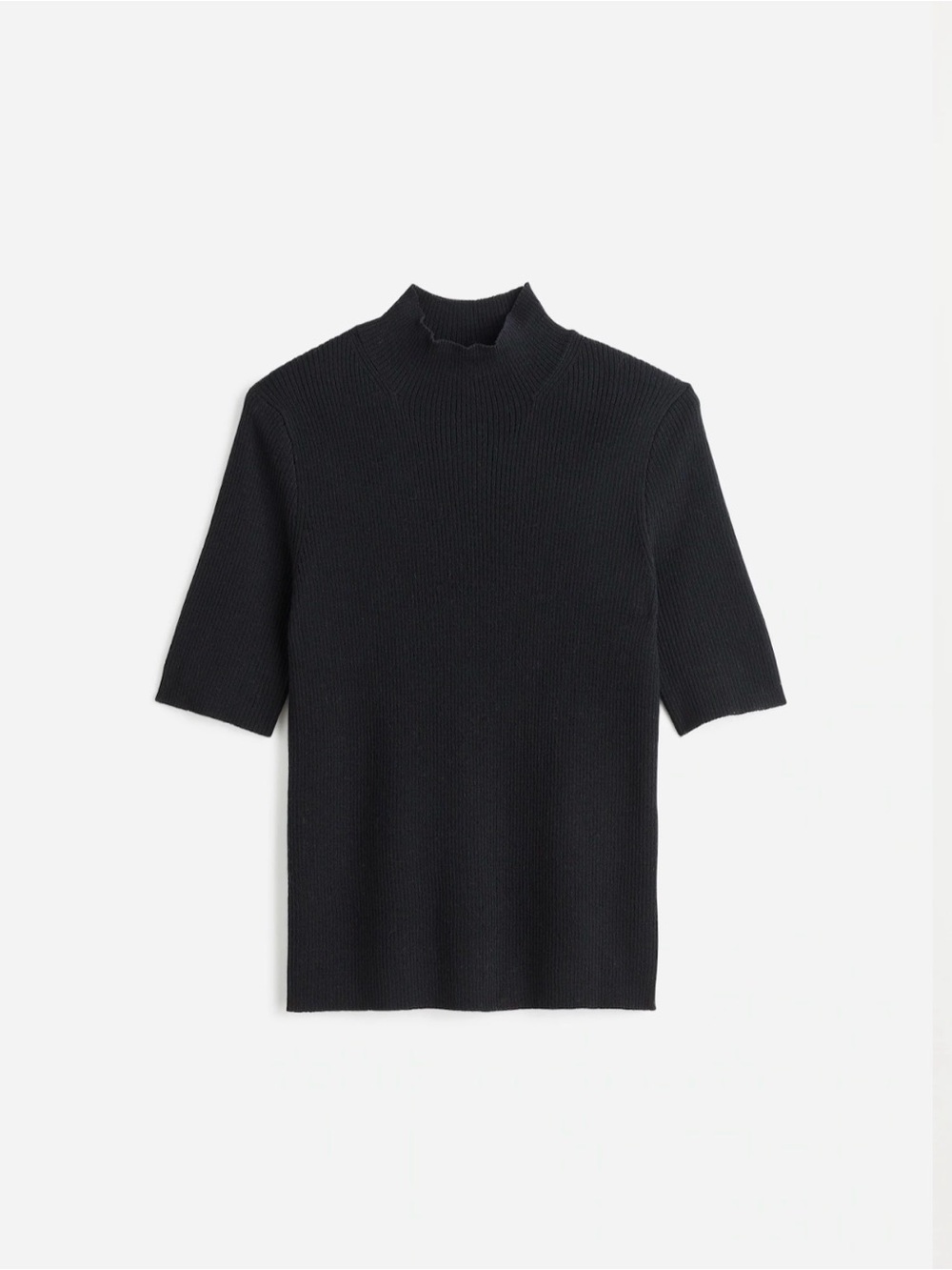 Madewell Ribbed Merino Wool Mockneck Sweater Tee